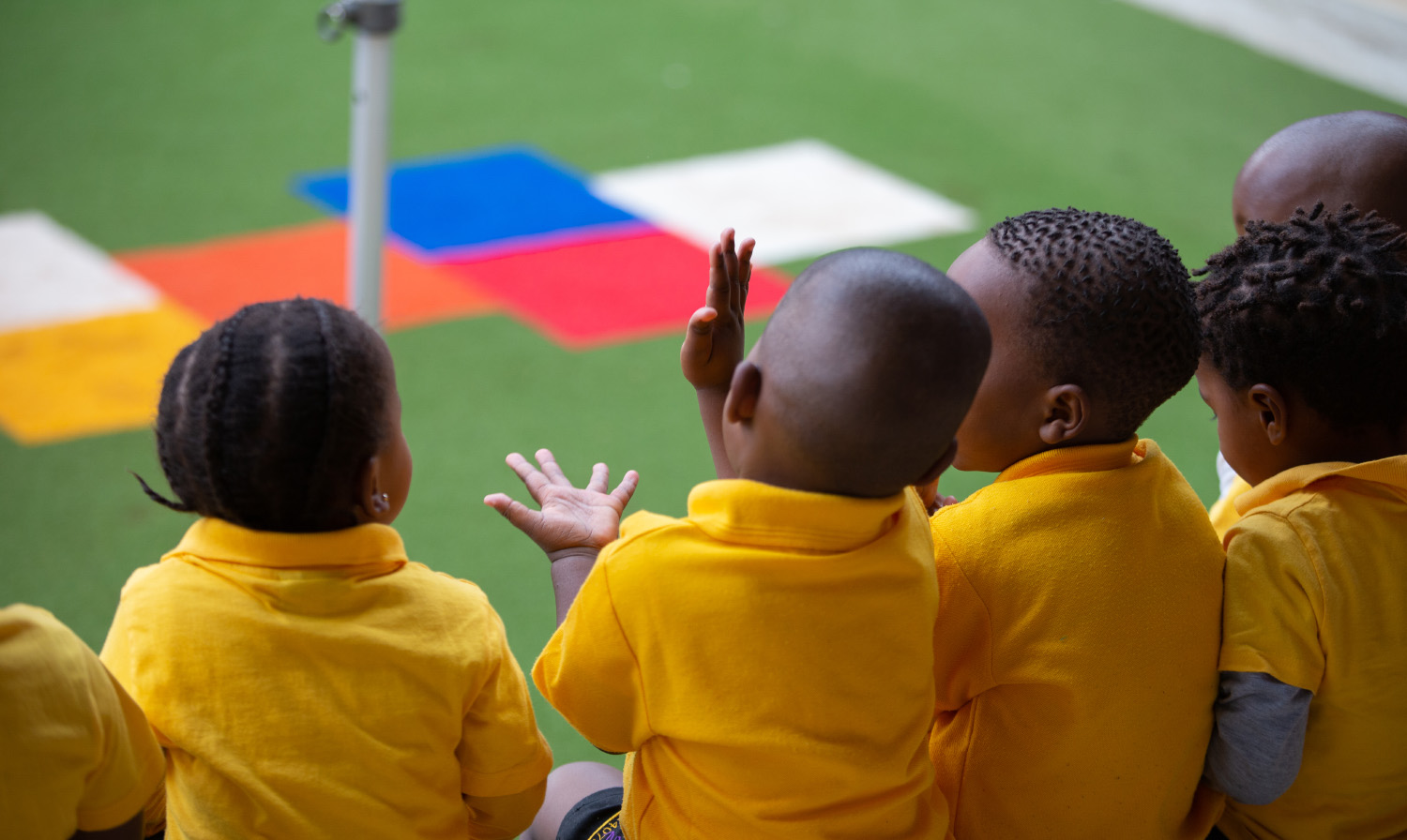 ECD pupils having fun.