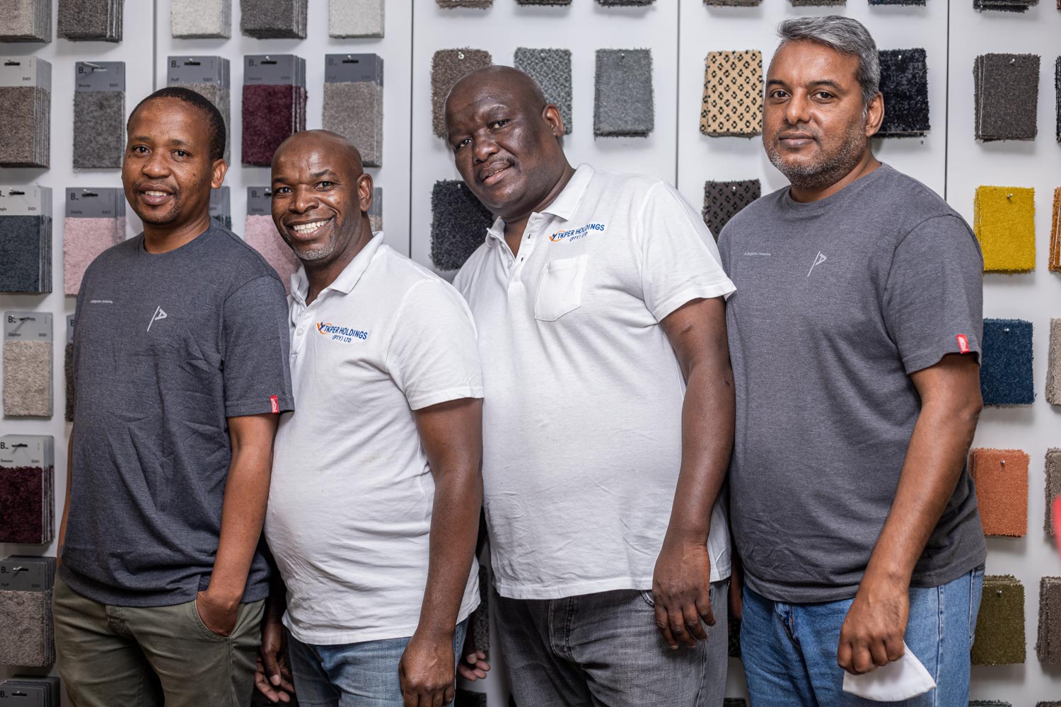 Belgotex Academy team members and their trainees.