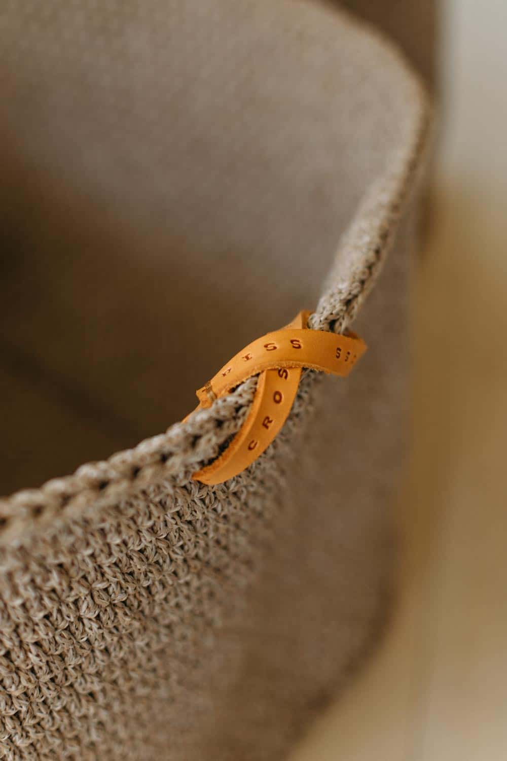 CrissCross handwoven basket.