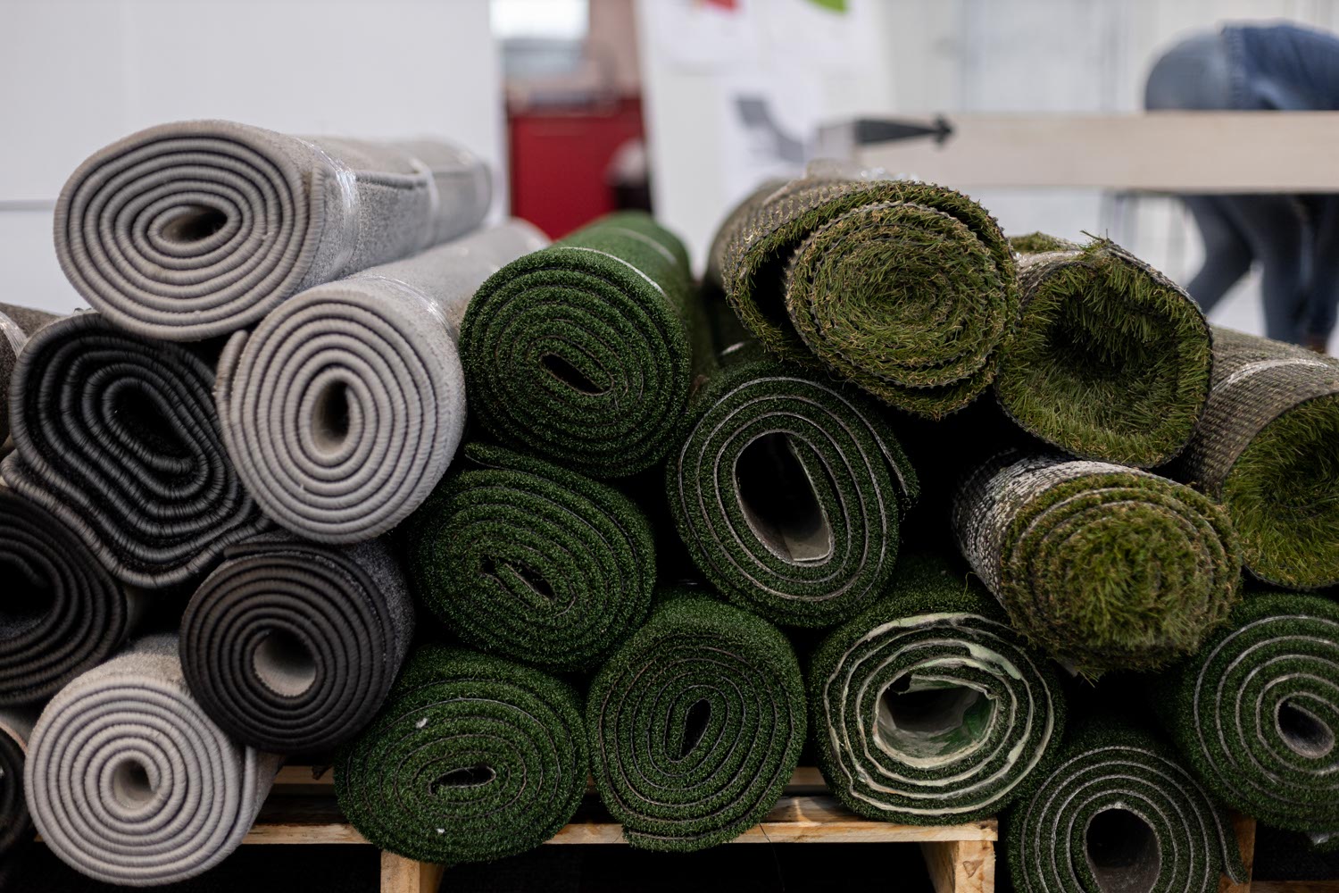 Rugs ready for dispatch.