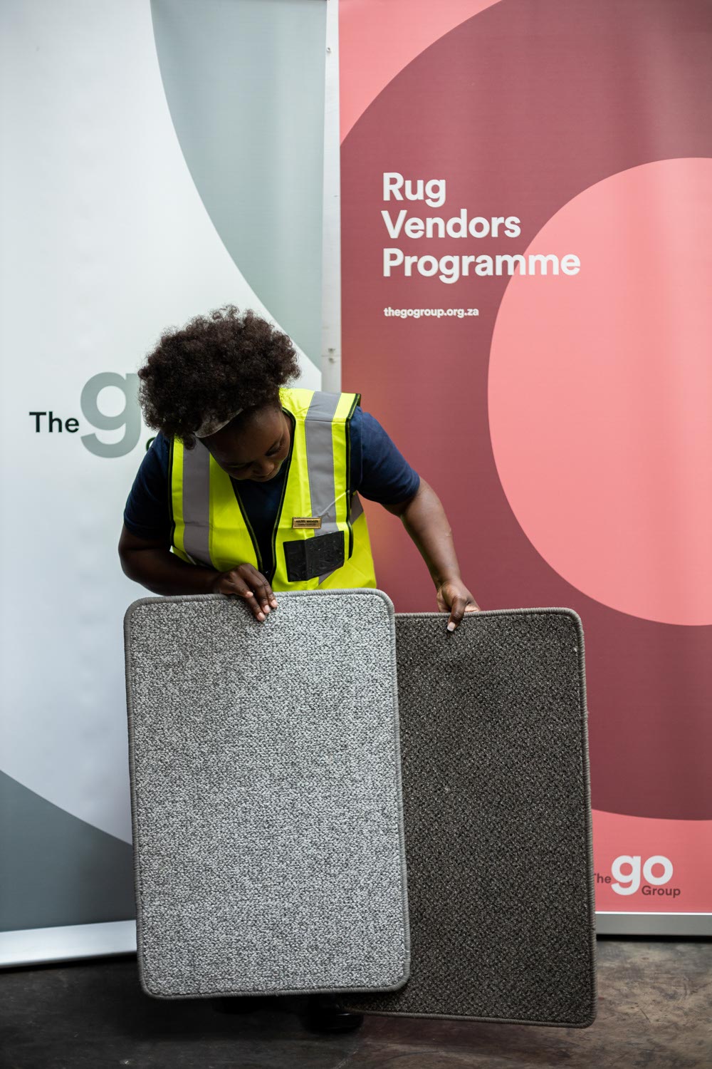 Hazel, Rug Vendor Programme participant.