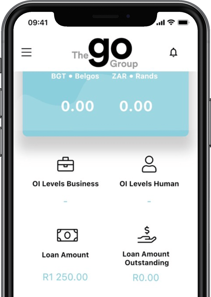 GO Exchange app mockup