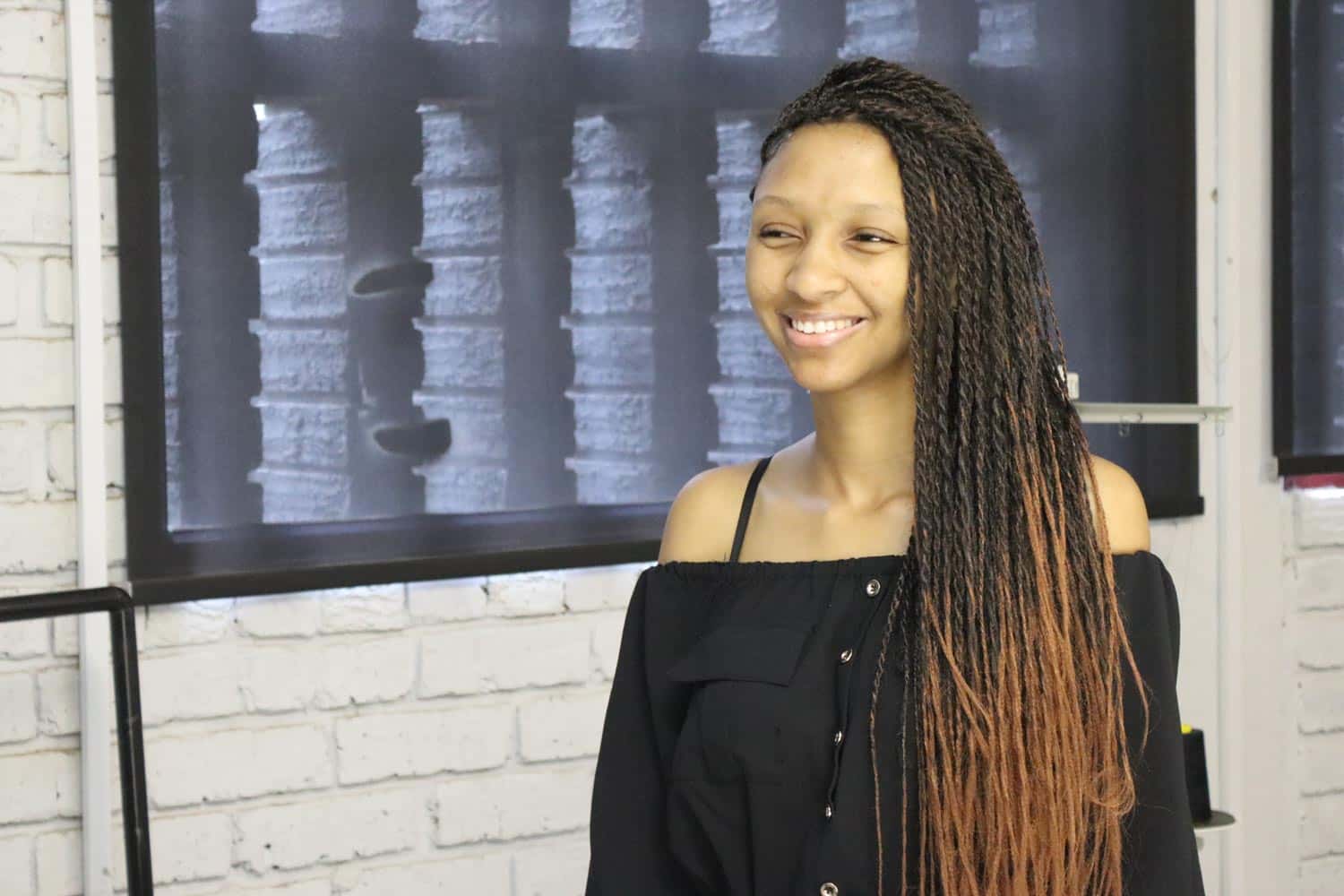 Inscape student presenting a project.